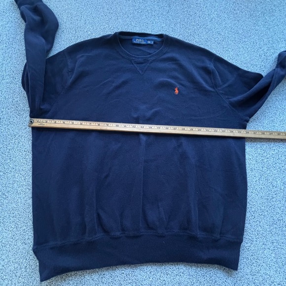 Polo by Ralph Lauren Navy Crewneck Sweater - Picture 6 of 13